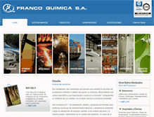 Tablet Screenshot of francoquimica.com.ar